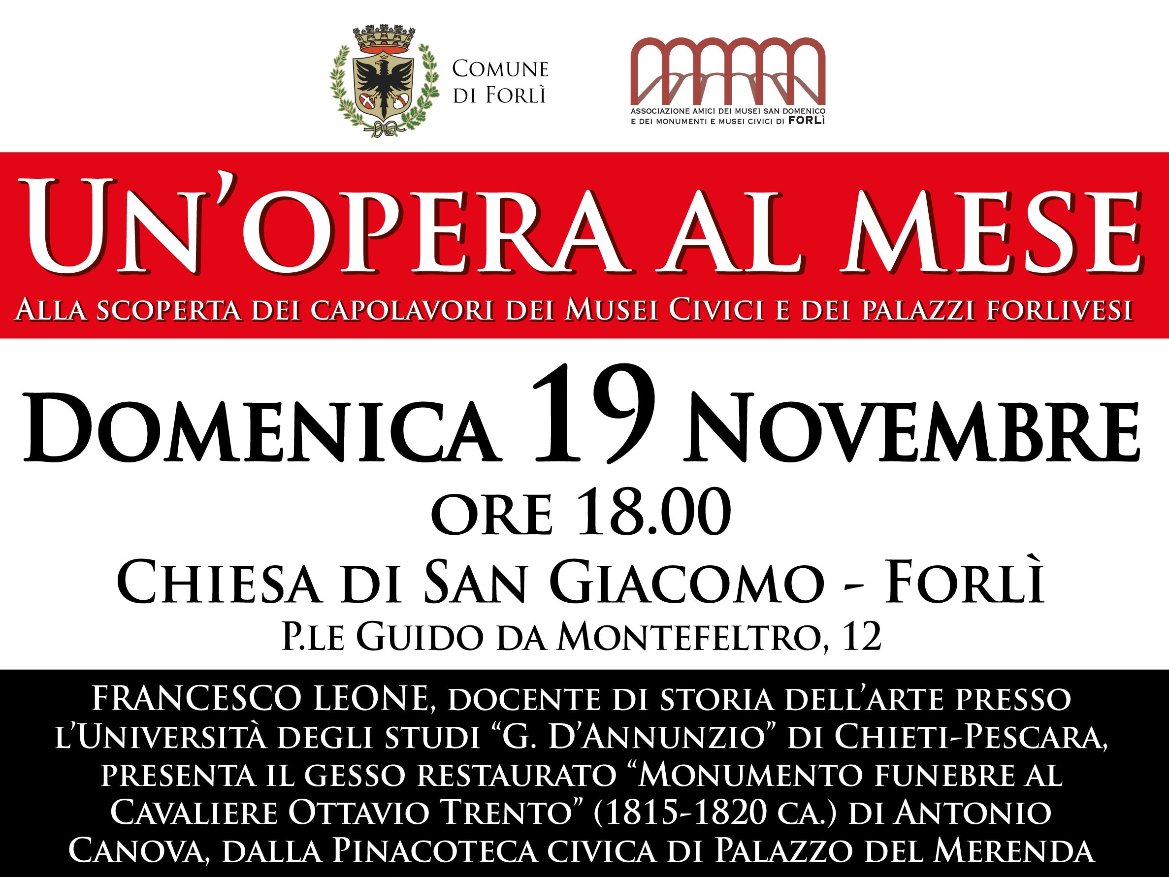 Un Opera al Mese - Monumento funebre al Cavaliere Ottavio Trento