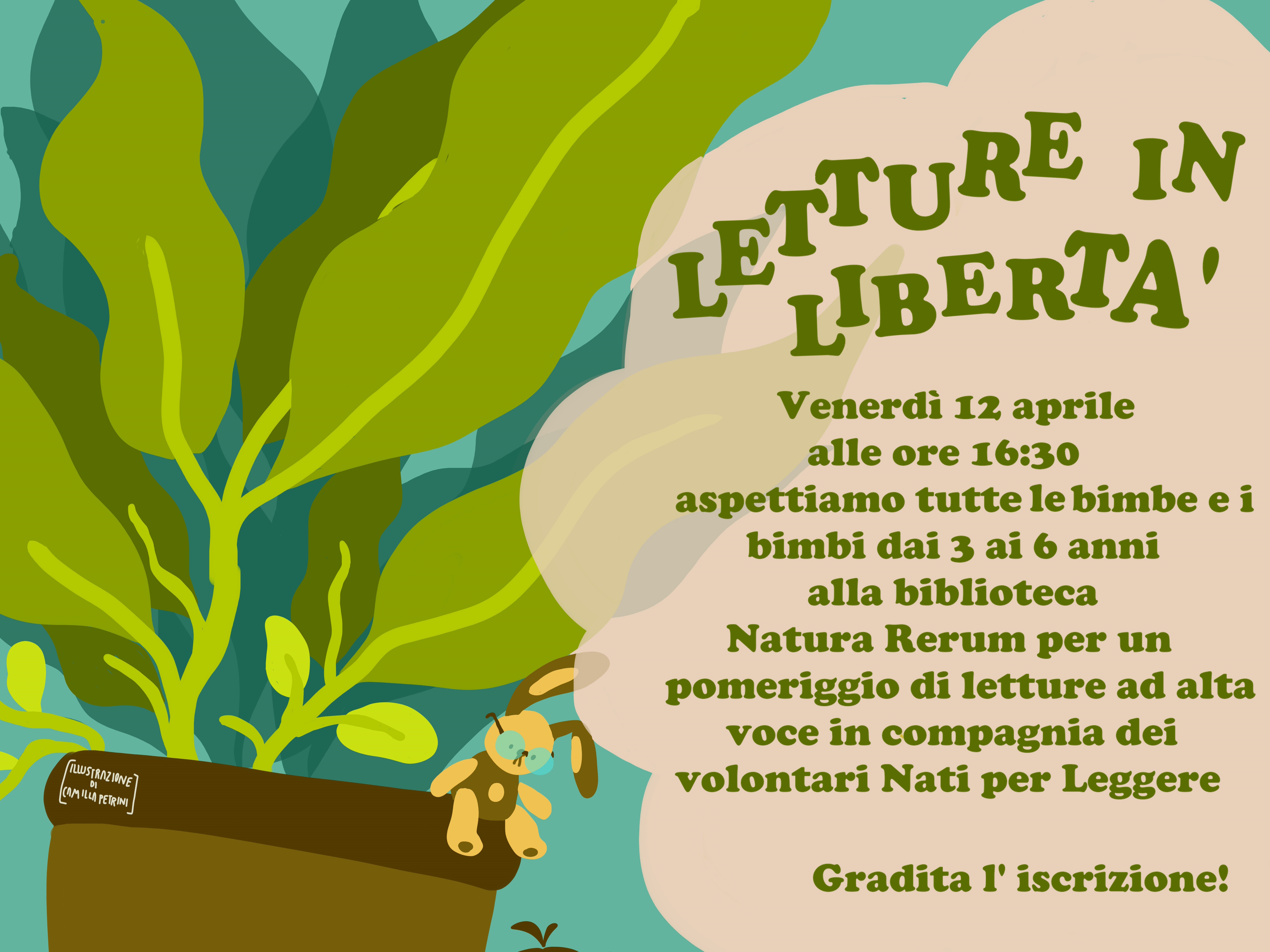‘Letture in libertà’ alla Biblioteca Natura Rerum