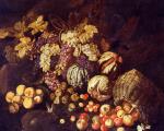 Gaetano Luciani (attivo nell ultimo quarto del sec. XVII) Natura morta di frutta, Olio su tela, Museo Civico di San Domenico, Collezione Pedriali