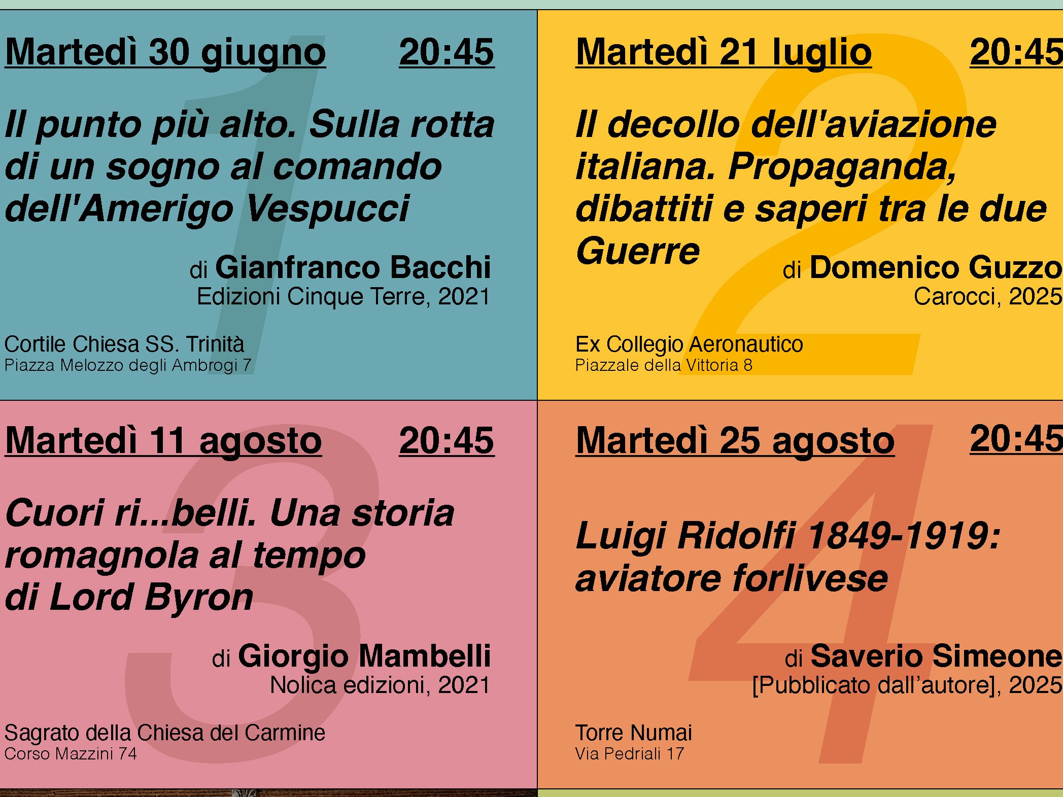Rassegna d’autore “Storie di Forlì 2026” - Terza edizione