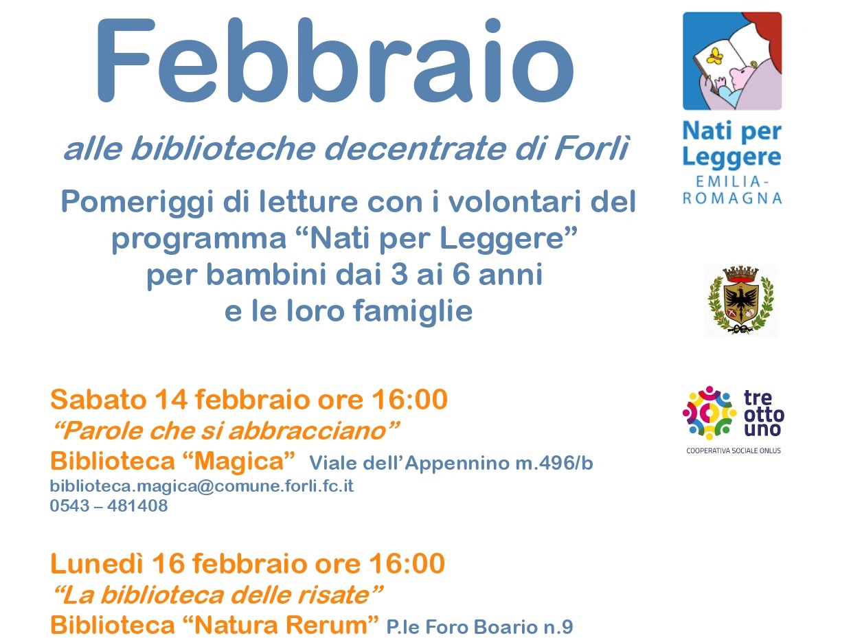 Febbraio alle biblioteche decentrate di Forlì - Nati per Leggere