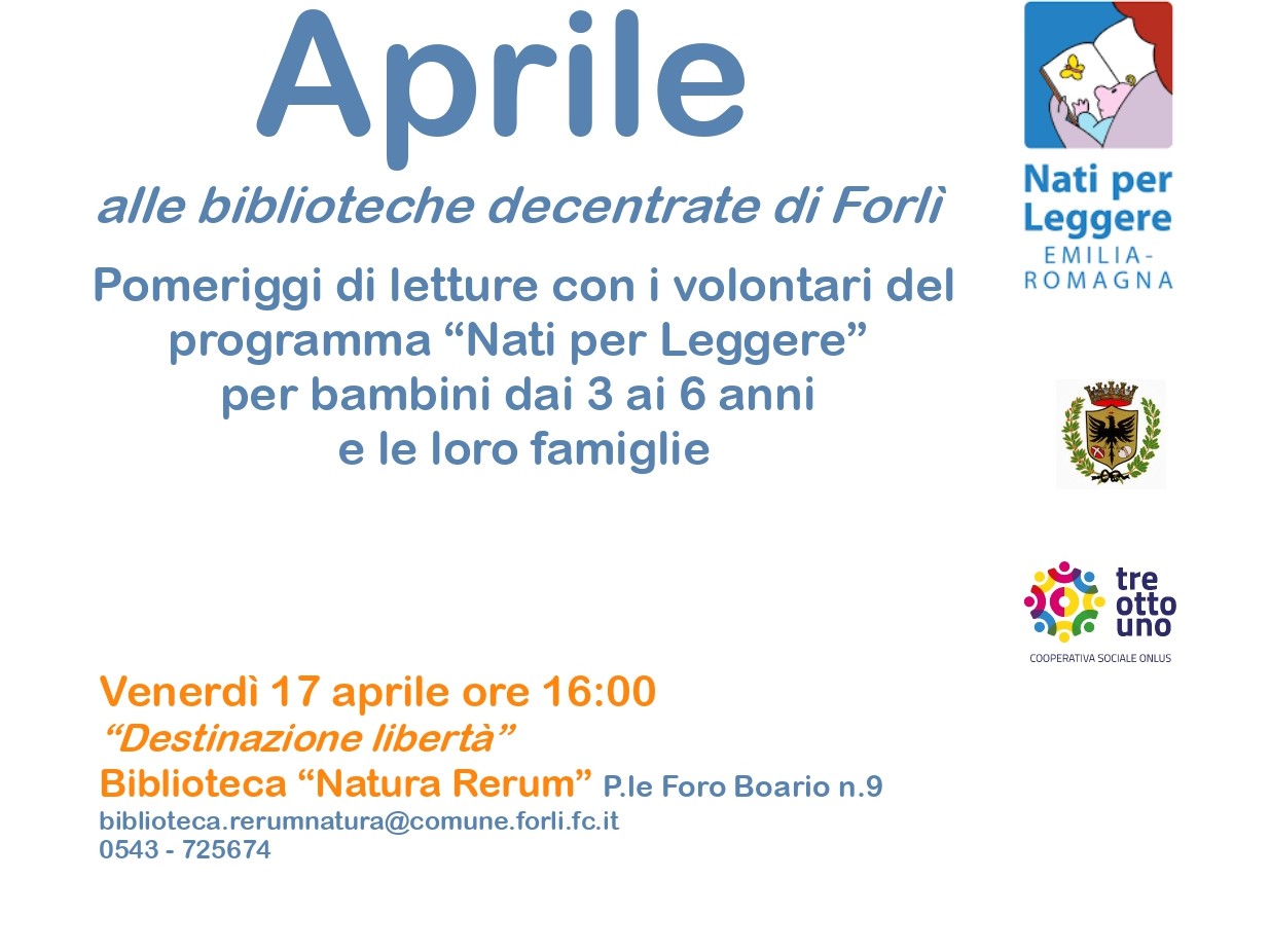 Aprile alle biblioteche decentrate di Forlì - Nati per Leggere