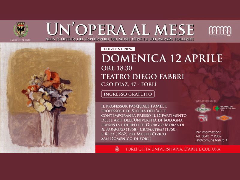 Un Opera al Mese - Il papavero, Crisantemi e Rose di Giorgio Morandi