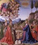 Marco Palmezzano, Immacolata col Padre Eterno in gloria e i santi Anselmo, Agostino e Stefano, Abbazia San Mercuriale, Forlì