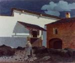 Angelo Rescalli, don (Azzanello, CR, 1884 - 1956), Ombra di Luna, Olio su compensato, Museo Civico di San Domenico, Collezione Pedriali