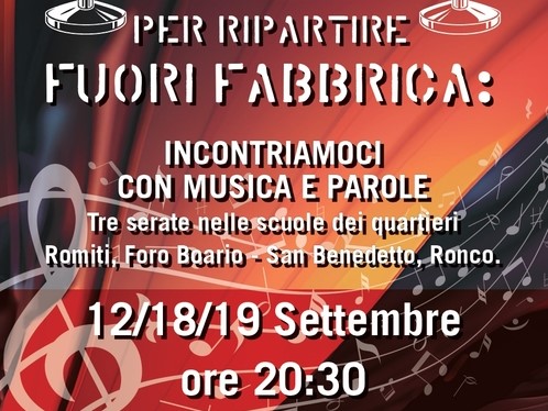 Per ripartire Fuori Fabbrica - Incontriamoci con Musica e Parole