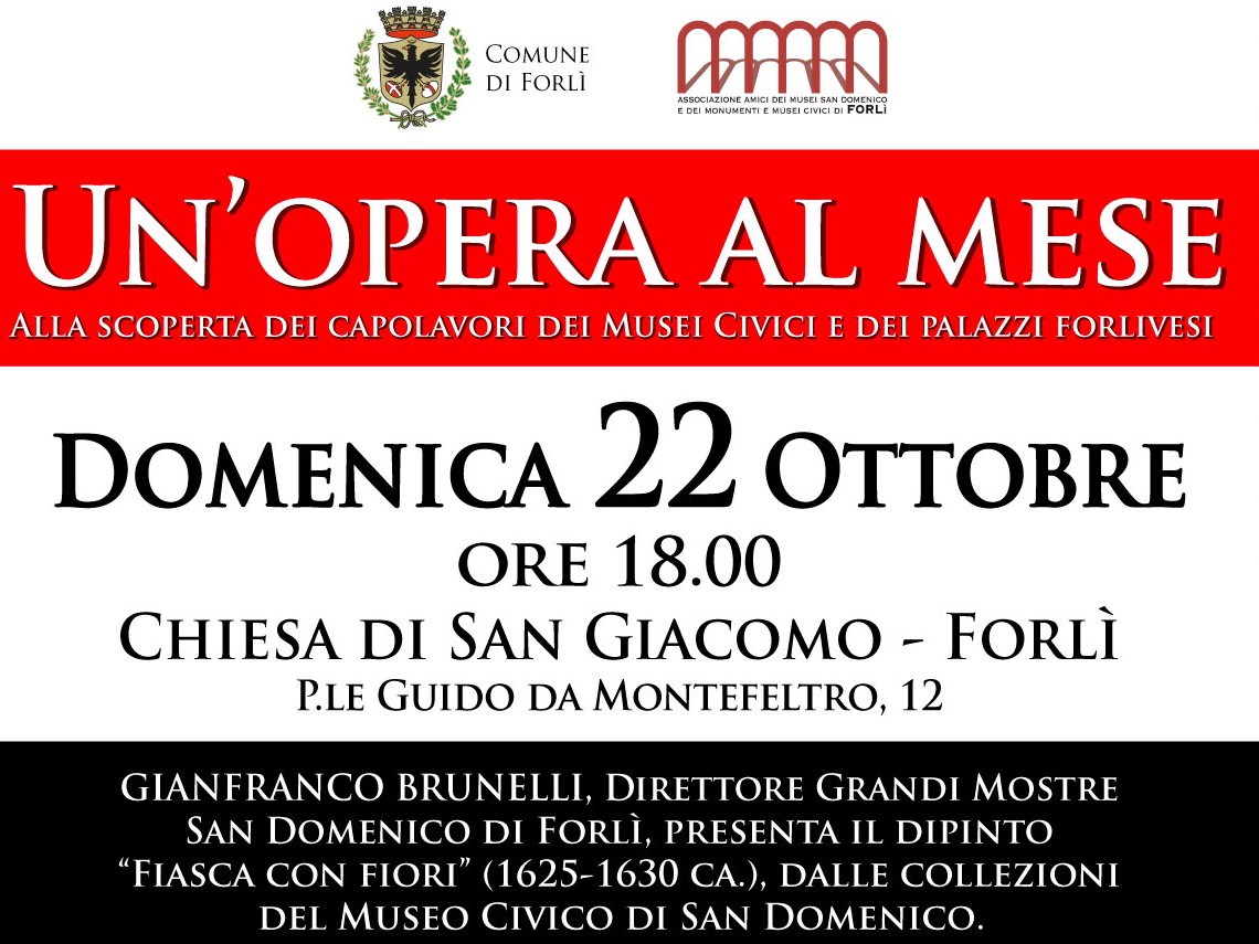 Un Opera al Mese - Fiasca con Fiori alla Chiesa San Giacomo